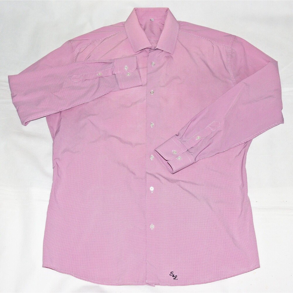State & Liberty Men's Long Sleeve Button Front Gingham Check Shirt Size 3XL